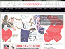 Tablet Screenshot of dancetrain.com.au